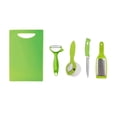 thumbnail image 1 of Anjali 5-Piece Kitchen Tool Set with Chopping Board, Knife, Peeler, Grater & Pizza Cutter, Multi-Use Cooking Prep Tools, 1 of 7