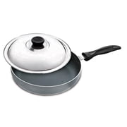 Anjali Induction Fry Pan with Stainless Steel Lid   Nonstick Deep Skillet for Everyday Cooking