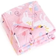 thumbnail image 1 of Anjee 5 lbs 36"x48" Kids Weighted Blanket, 100% Cotton Breathable Soft Bed Blankets, Good for Calm Sleep, Home and School Rest Time, Pink Unicorn, 1 of 11