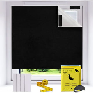 Buy 100% Blackout Curtains for Bedroom, Portable DIY Window Blinds, No  Drill Window Shades & Blackout Blinds with Stickers & Tabs for Baby  Nursery, Travel, Dorm Room (118 x 57) Online at