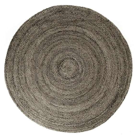 Anji Mountain Kerala Jute Rug-Color:Gray,Size:6' Dia.