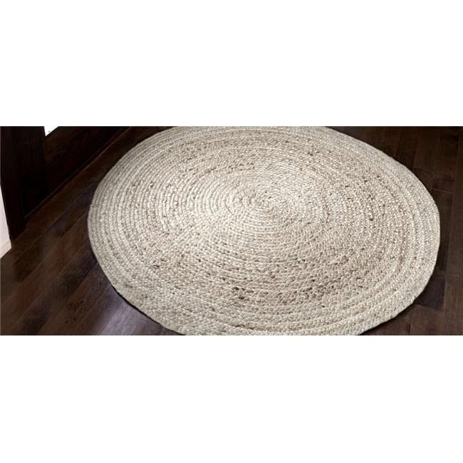 Ivory Jute Loop Rug Kerala Ivory Jute Rug 8' Round - Walmart.com