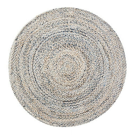 Janis Denim and Jute Blend Rug 4' Round