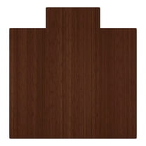 Bamboo Roll-Up Chairmat, 55" x 57", with lip