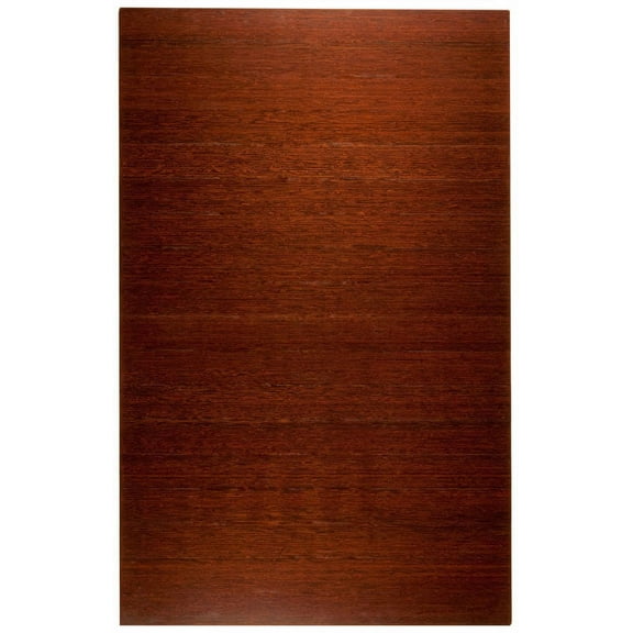 Anji Mountain Bamboo Deluxe Roll-Up Chairmat, No Lip-Color:Dark Cherry,Size:72"L x 48"W