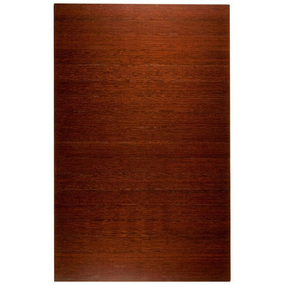 Anji Mountain Bamboo Deluxe Roll-Up Chairmat, No Lip-Color:Dark Cherry,Size:72"L x 48"W