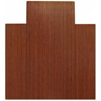 Bamboo Roll-Up Chairmat, 44" x 52", with lip