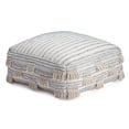 thumbnail image 1 of Anji Mountain Beige Cotton Polyester Square Poufs, 1 of 6