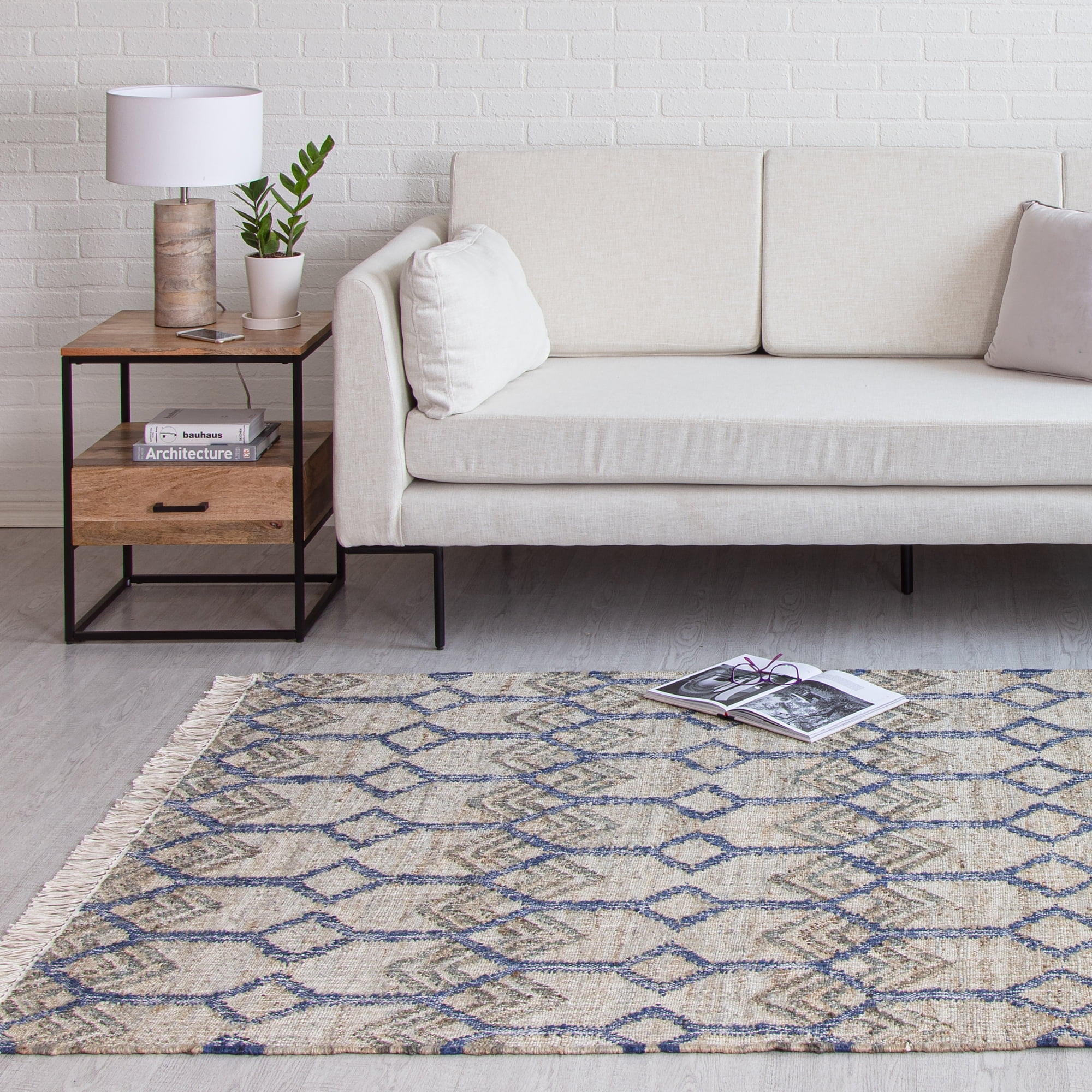 Anji Mountain Bohemian Hand-Made Area Rug, 48 in x 72 in