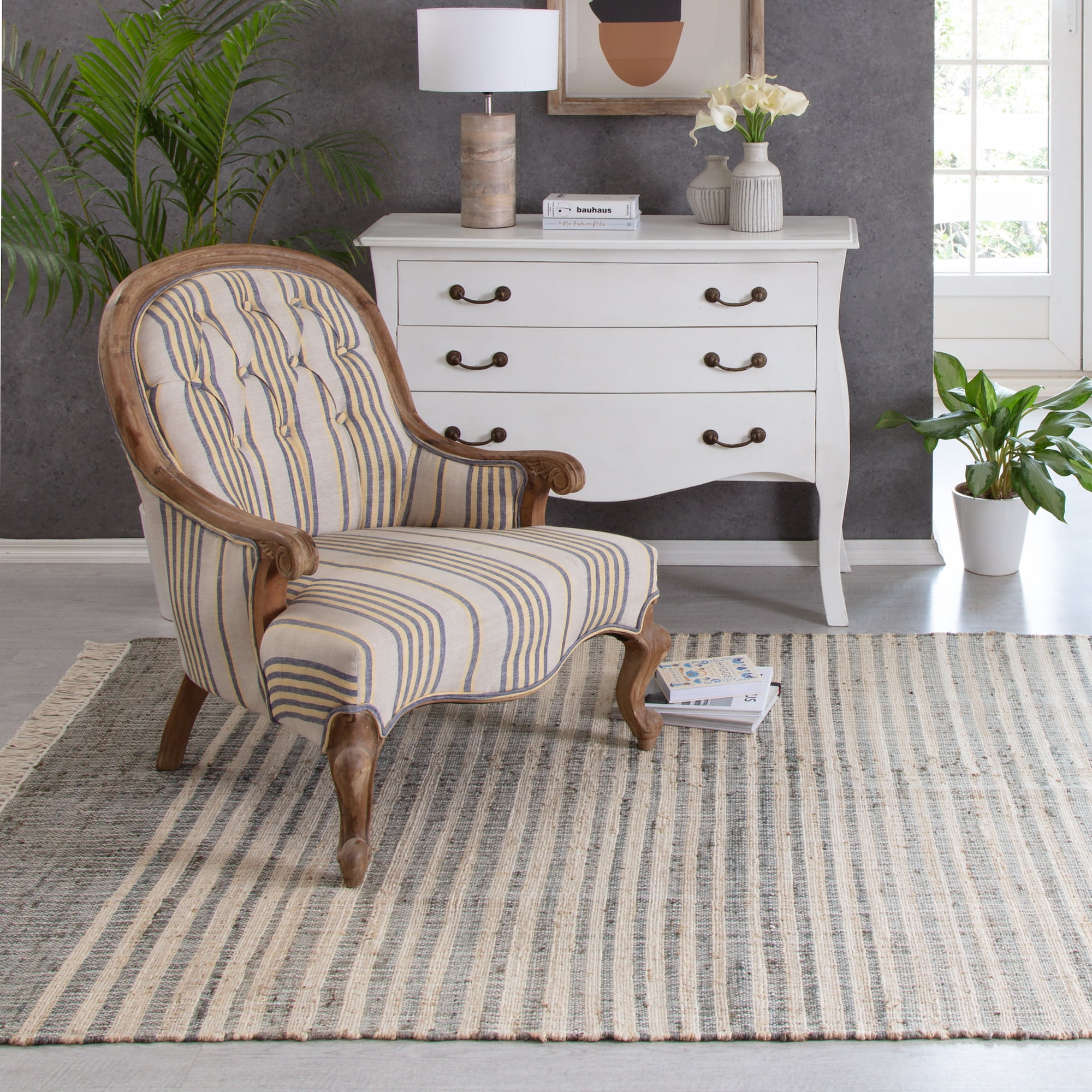 Anji Mountain Bohemian Hand-Made Area Rug, 48 in x 72 in