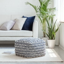 Anji Mountain Cotton Polyester Square Poufs