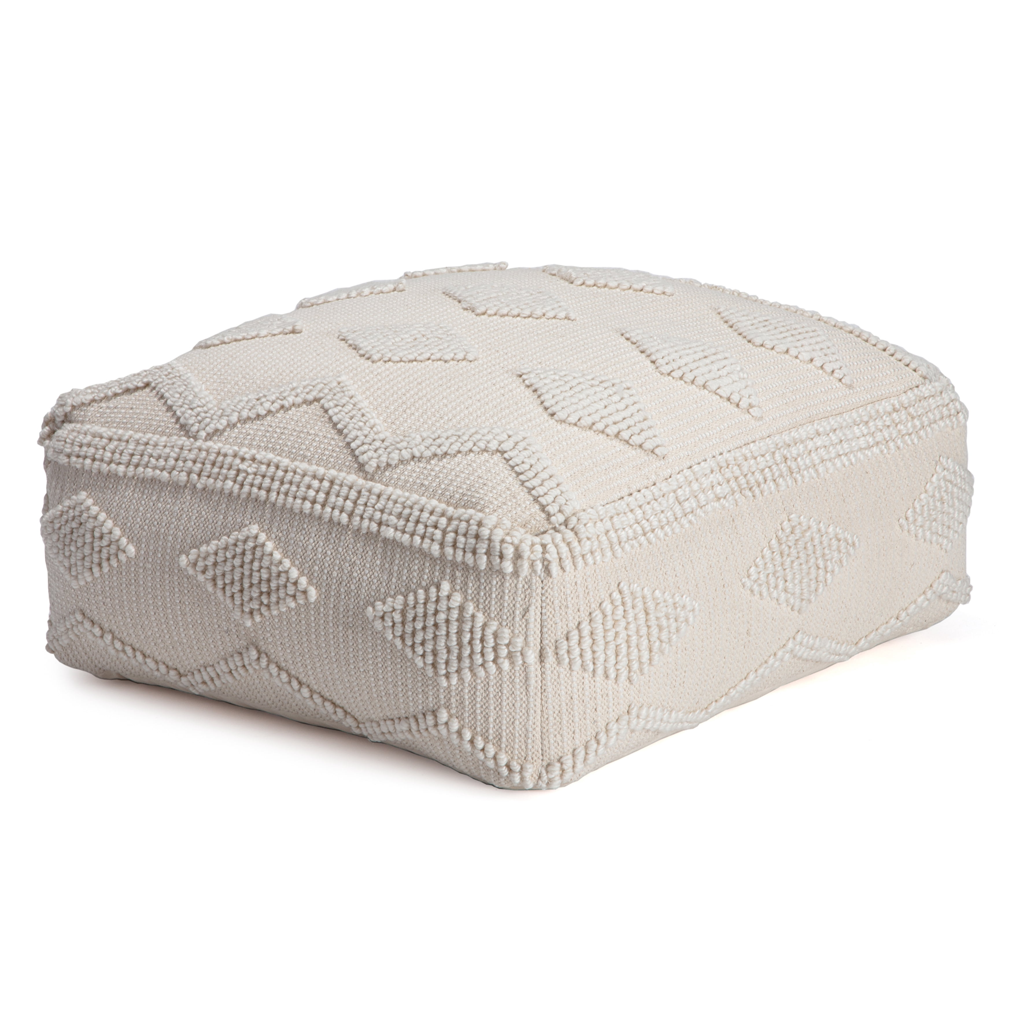 Anji Mountain Cotton Square Poufs