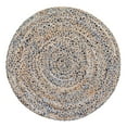 thumbnail image 1 of Anji Mountain AMB0350-080R 8 ft. Round Kerala Denim & Jute Rug, 1 of 6