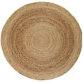 thumbnail image 1 of Anji Mountain Kerala Jute Rug-Color:Natural/Brown,Size:8' Dia., 1 of 2