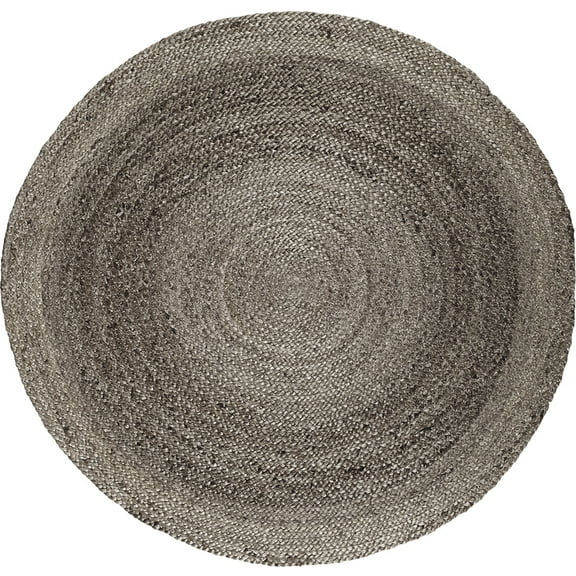 8' x 8' Kerala Gray Jute Rug