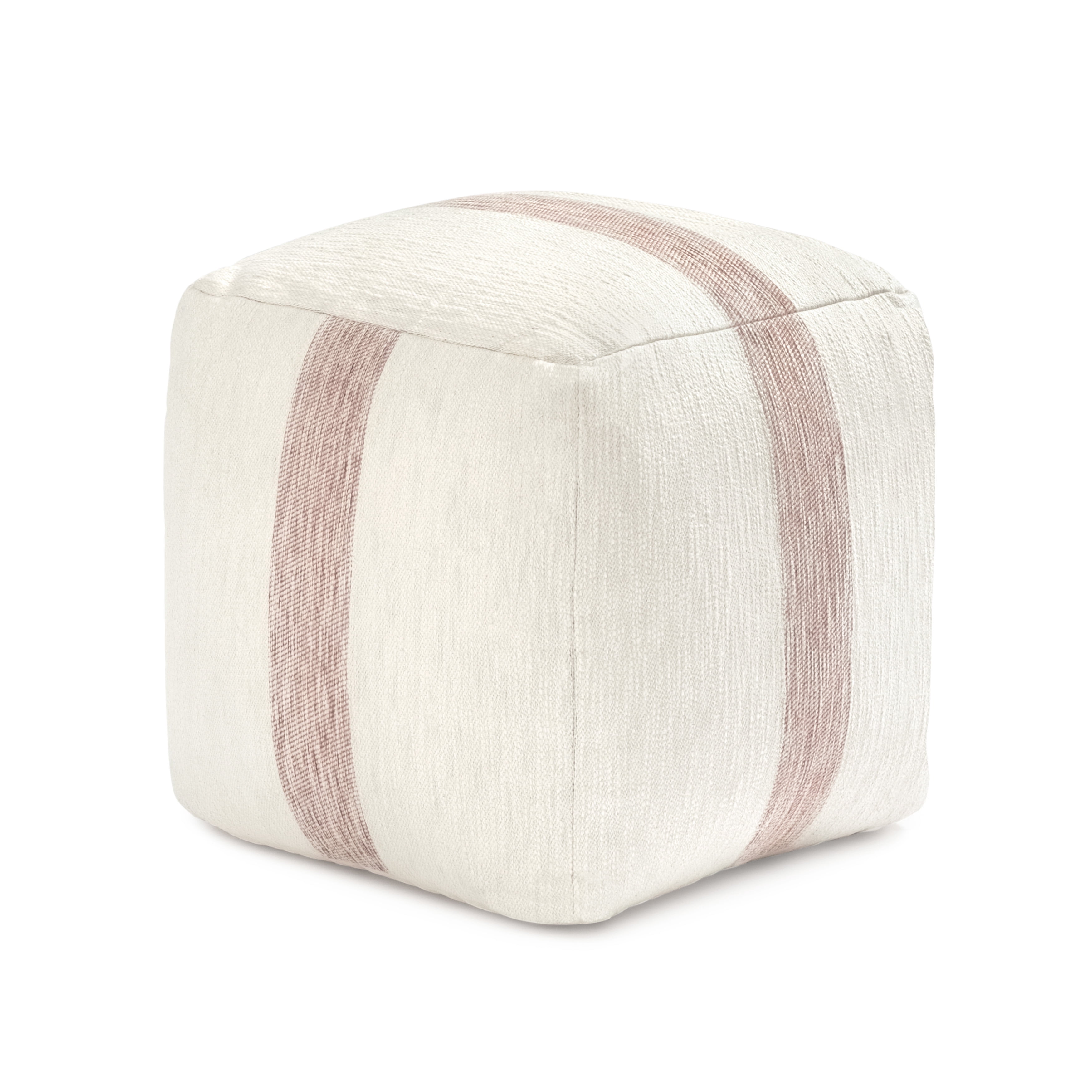 Anji Mountain Pouf Ottoman Foot Rest, Handmade Ottoman Pouf, Comfortable Foot Stool, Decorative Floor Seating for Living Room Decor, Bedroom & Home Décor Accent - Mocha Bisque