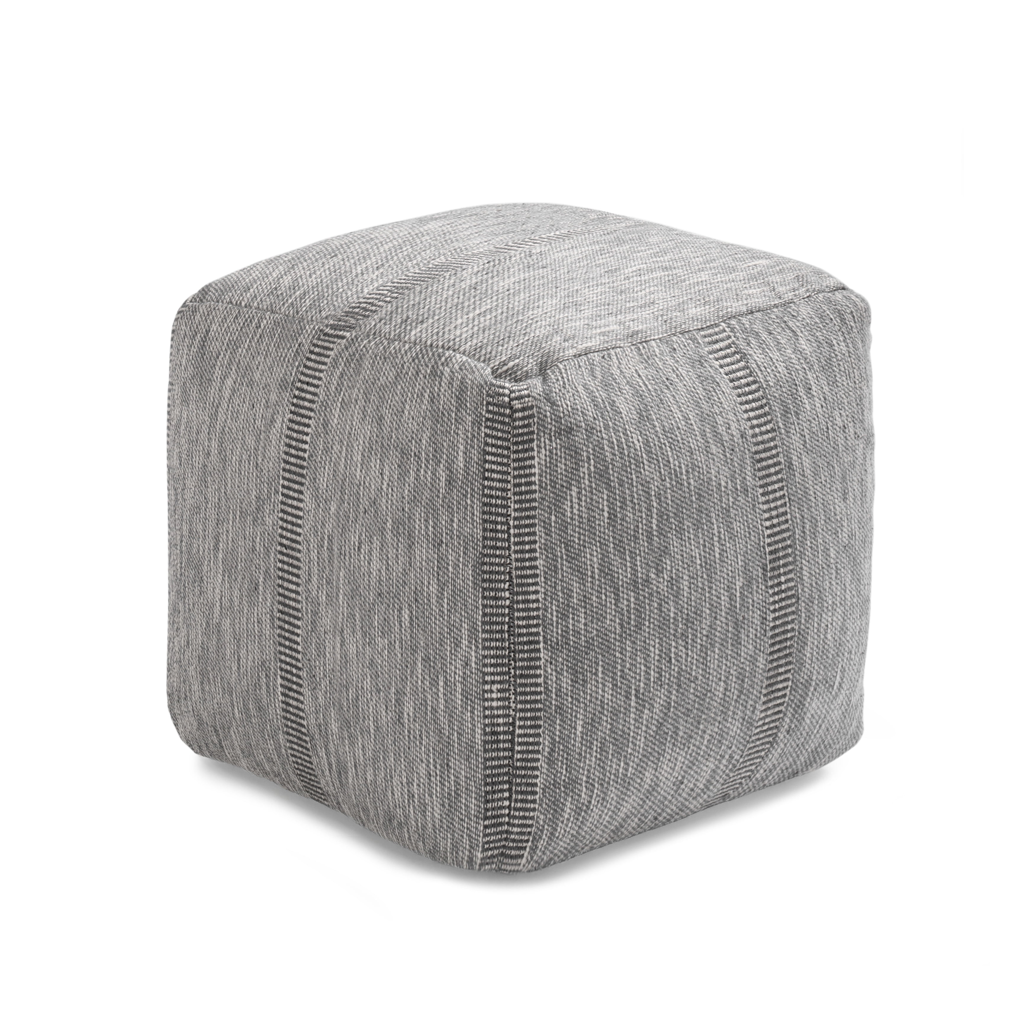 Anji Mountain Pouf Ottoman Foot Rest, Handmade Ottoman Pouf, Comfortable Foot Stool, Decorative Floor Seating for Living Room Decor, Bedroom & Home Décor Accent - Tofy