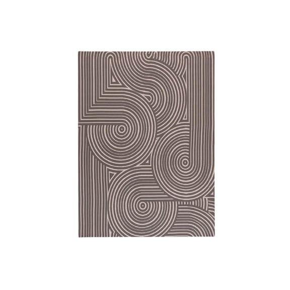Anji Mountain Rug'd Brixey - Chair mat for office - rectangular - 35.83 in x 48.03 in - beige, gray