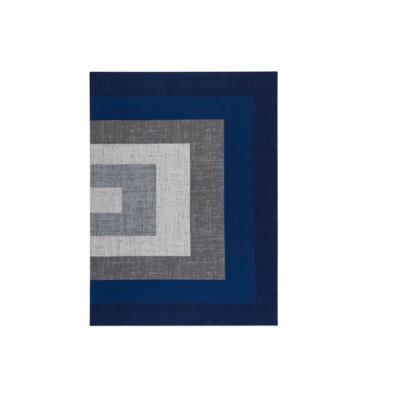 Anji Mountain Rug'd - Chair mat for office - rectangular - 35.83 in x 48.03 in - blue, gray