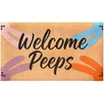 thumbnail image 1 of Anjinsoft Outdoor Easter Entrance Doormats 17" x 30", Thick Rubber Backed Non Slip Non-absorbent Entryway Rugs , Bunny Ears, 1 of 7