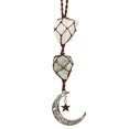 thumbnail image 1 of Anjiucc Hanging Ornaments Car Rear View Mirrors Decor Healing Crystal Accessories for Home Decor (Rock Crystal + Green Fluorite), 1 of 4