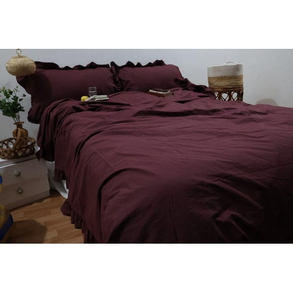 Anjli Export Super Soft & Luxury Duvet Cover Set 3 Piece -210 Thread Count, 1 Duvet Cover with Cconut Buttons Closure & 2 Pillow Cover, 100% Cotton Duvet Cover