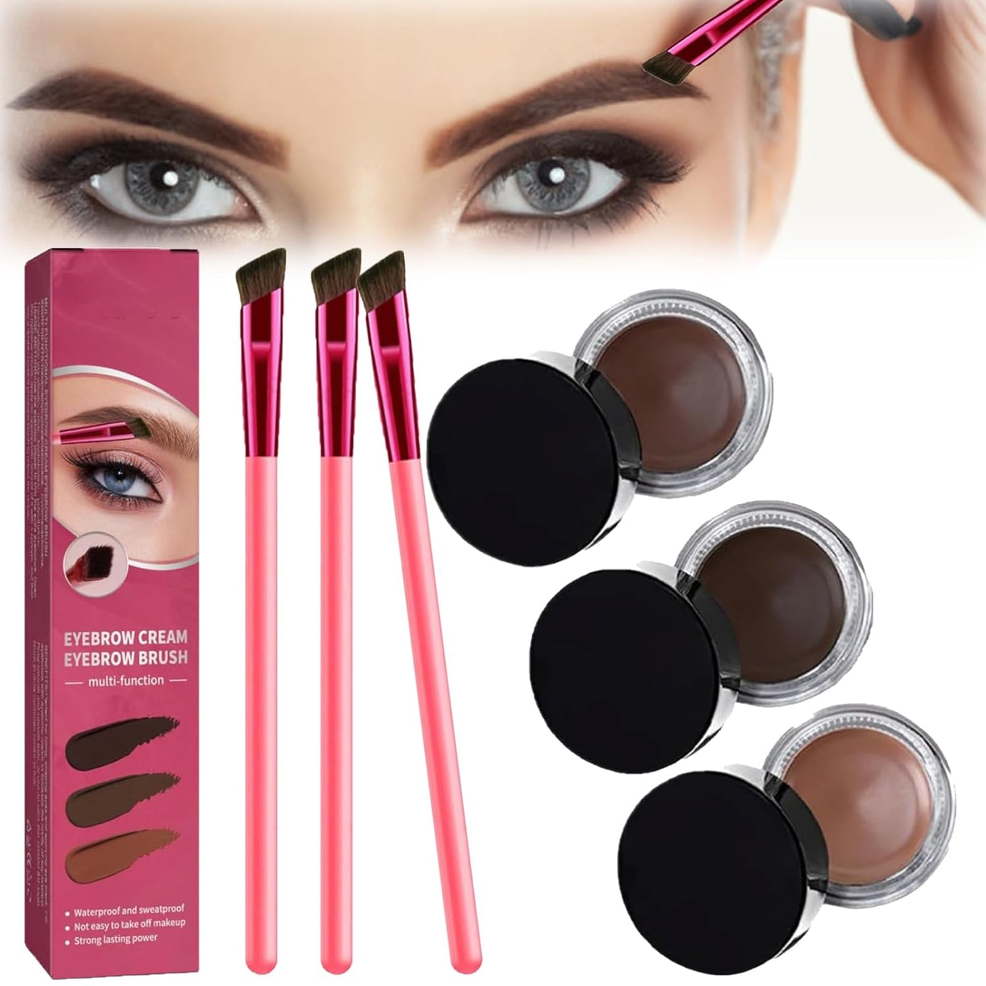 Anjoize Eyebrow Brush Eelhoe Eyebrow Brush Home Eyebrow Care Kit 4D