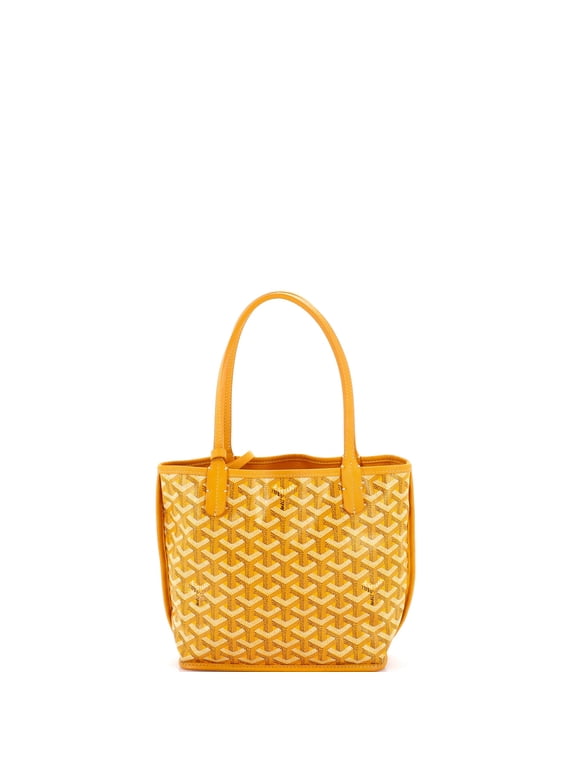Anjou Reversible Tote Coated Canvas Mini By Rebag