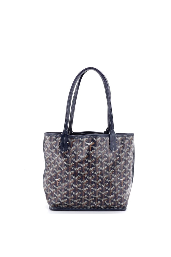 Anjou Reversible Tote Coated Canvas Mini By Rebag