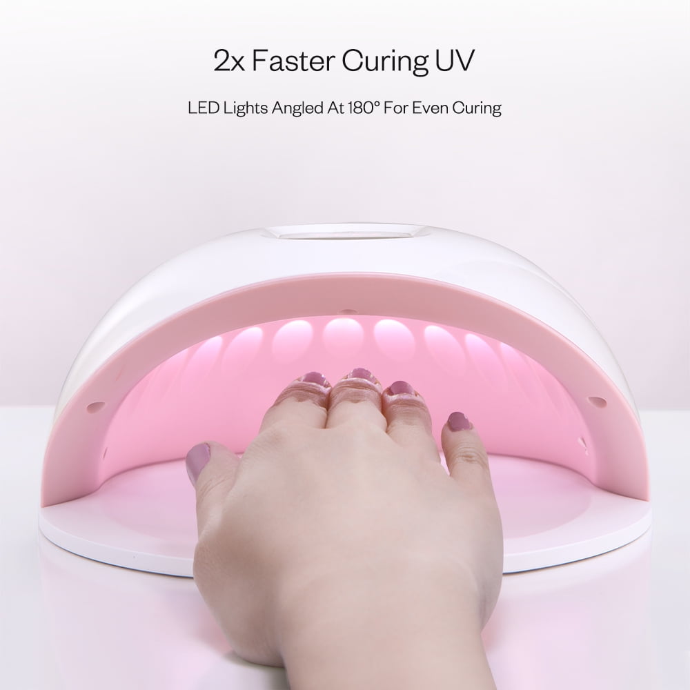 値下げ　アンプロ コードレスLED&UVネイルライトピンク Anjou UV LED Nail Lamp, Gel Nail Light for Nail Polish UV Dryer