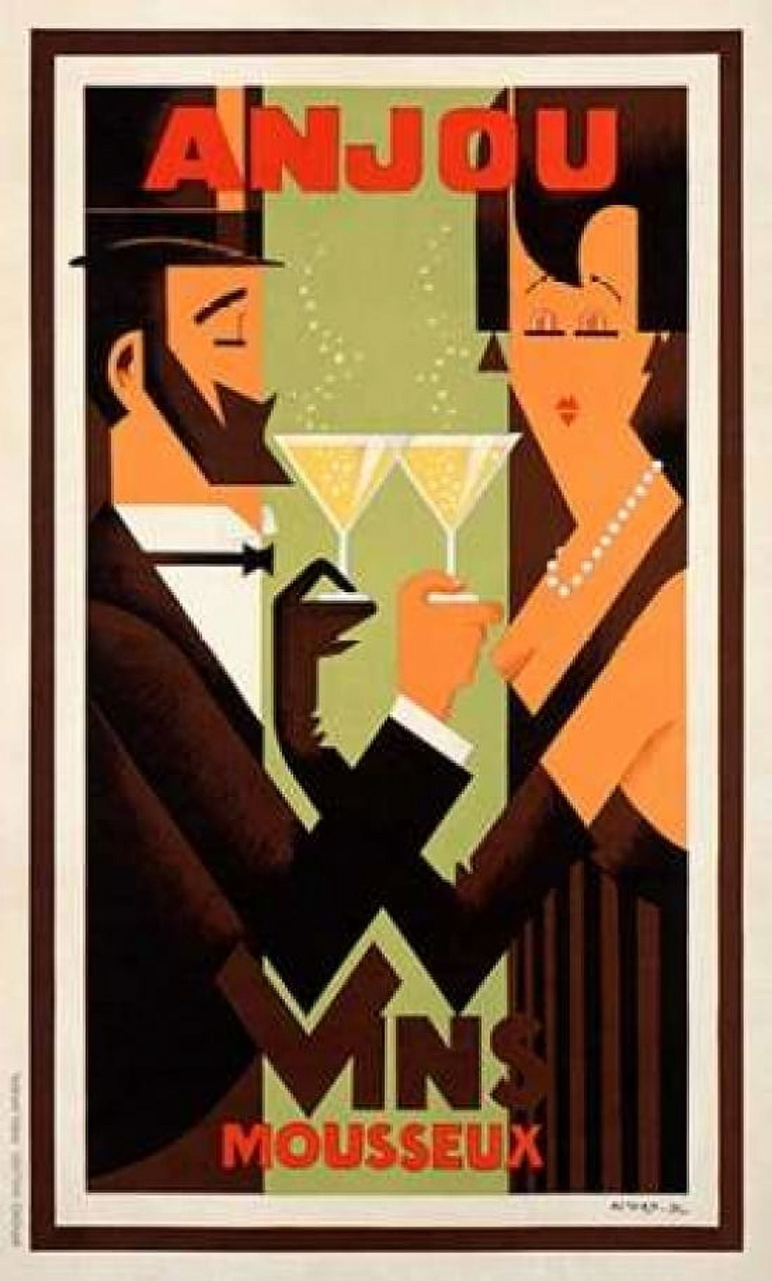 Anjou Vins Canvas Art - H Amoro (24 x 36)