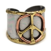 Anju Jewelry Mixed Metal Cuff Ring