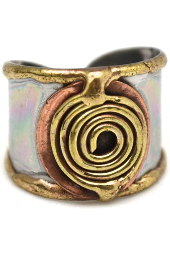 Mixed Metal Cuff Ring