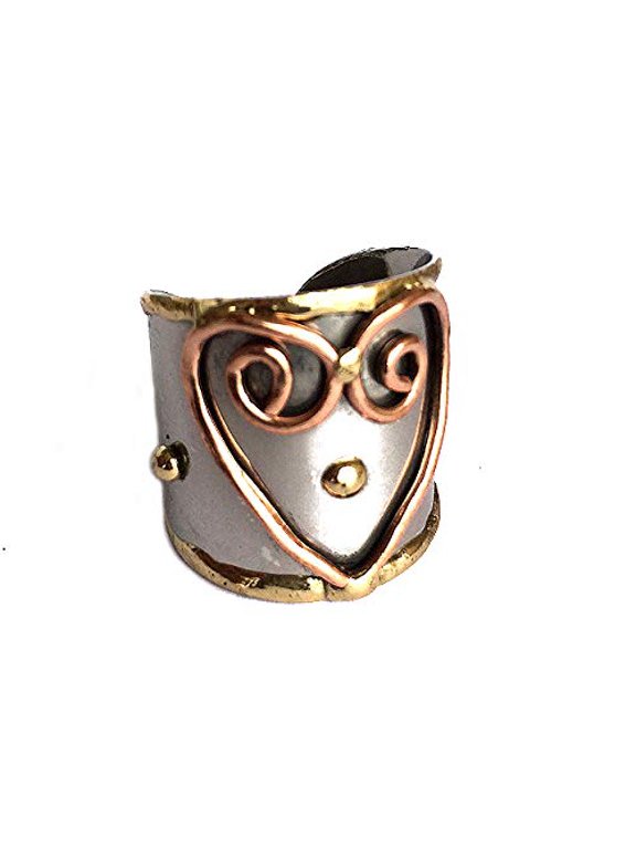 Mixed Metal Cuff Ring