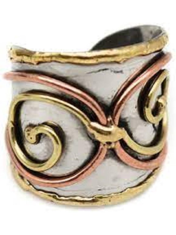 Mixed Metal Cuff Ring