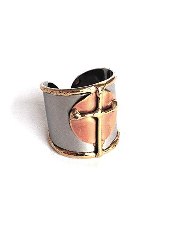 Mixed Metal Cuff Ring