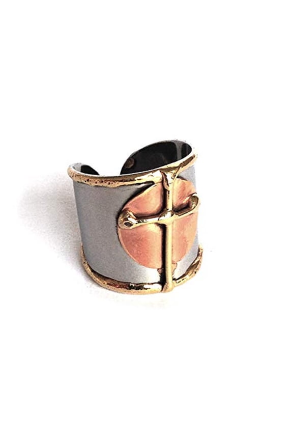 Mixed Metal Cuff Ring
