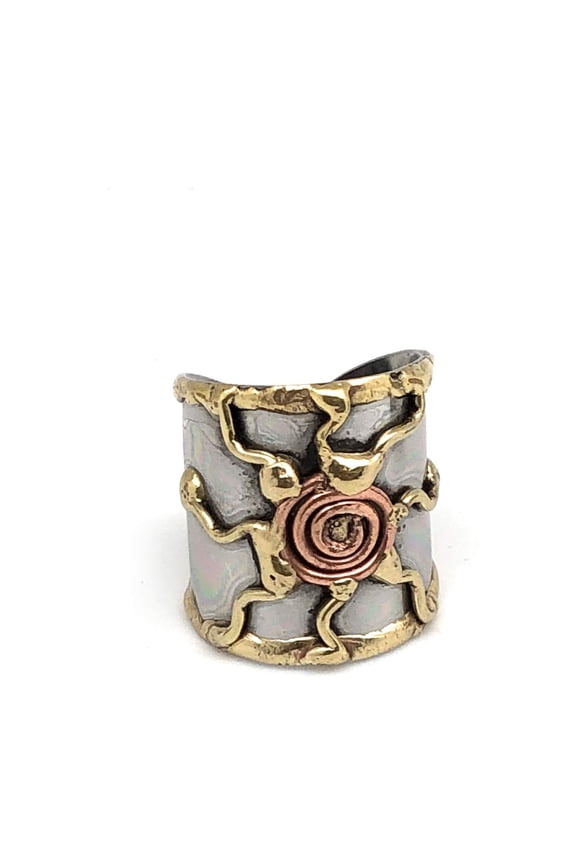 Mixed Metal Cuff Ring