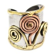Anju R042 Tree Janya Mixed Metal Ring