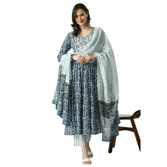 AnjuShree Choice Women Indian Anarkali Kurtis set for women with dupatta tunic