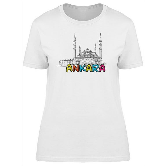 Ankara B&W Landscape T-Shirt Women -Image by Shutterstock, Female Small