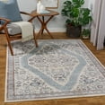 thumbnail image 1 of Ankara Blue/Light Blue 7'10" x 10'3" Traditional Rectangle Area Rug, 1 of 3