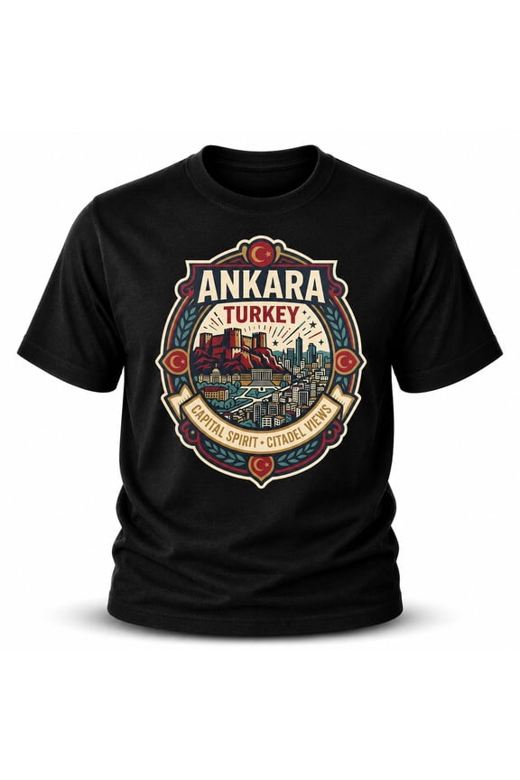 Ankara Turkey Capital City Graphic T-Shirt Unisex Travel Tee