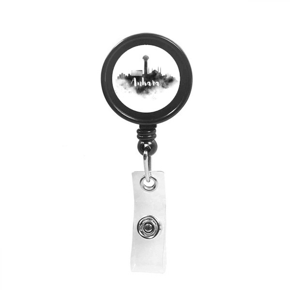 Ankara Turkey Landmark Ink City Painting Retractable Keychain Badge Holder ID Badge
