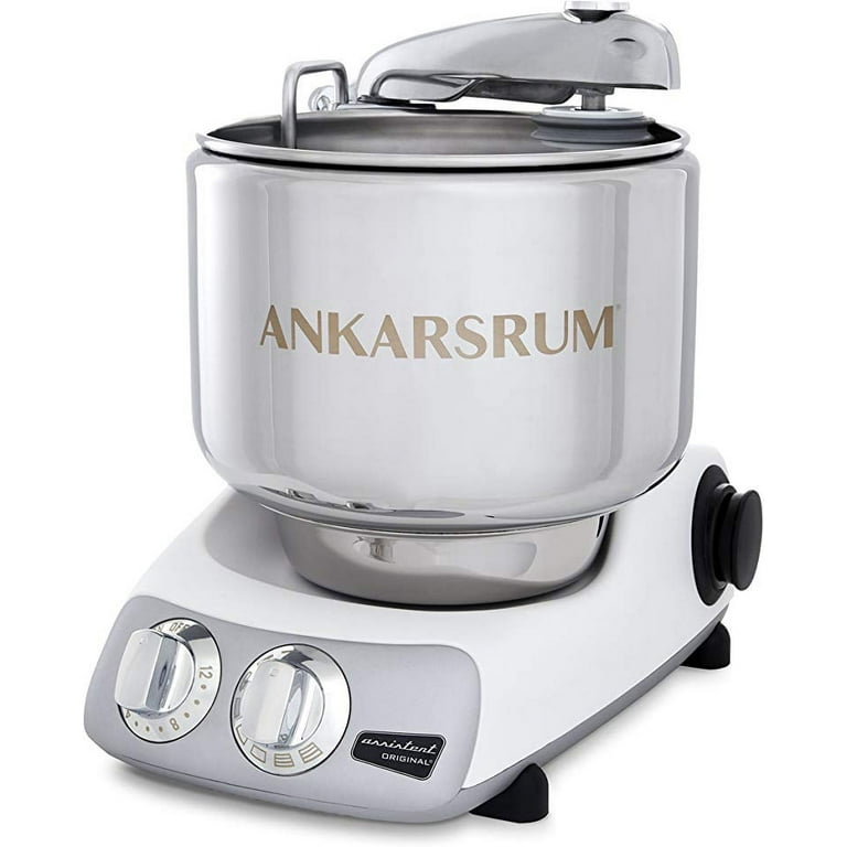 Ankarsrum Original 6230 Mineral White and Stainless Steel 7 Liter Stand  Mixer 