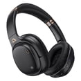 thumbnail image 1 of Ankbit E600Pro Hybrid Active Noise Cancelling Headphones, Wireless Bluetooth Headphone, Build-in Mic, Hi-Res Deep Bass, 80 Hrs Playtime, Gold Black, 1 of 9