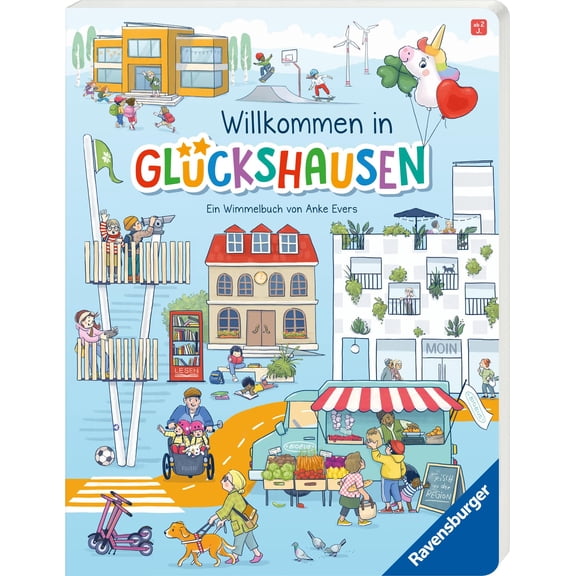 Anke Evers Willkommen in Glckshausen: Kunterbuntes Wimmelbuch - Unzhlige Alltagsg (Paperback)