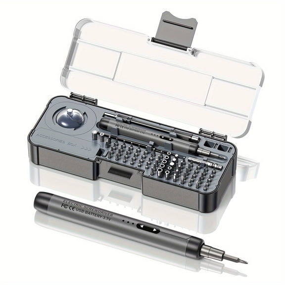 Ankedo Mini Electric Screwdriver, Precision Screwdriver Set Cordless Screwdriver Rechargeable 88 In 1 Magnetic Bit Repair Tech Tool Kit for PC Phone Laptop Camera RC Car Watch