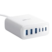 Anker 112W 6-Port Desktop Charging Station USB-C/USB-A Fast Charger, Cable Not Included