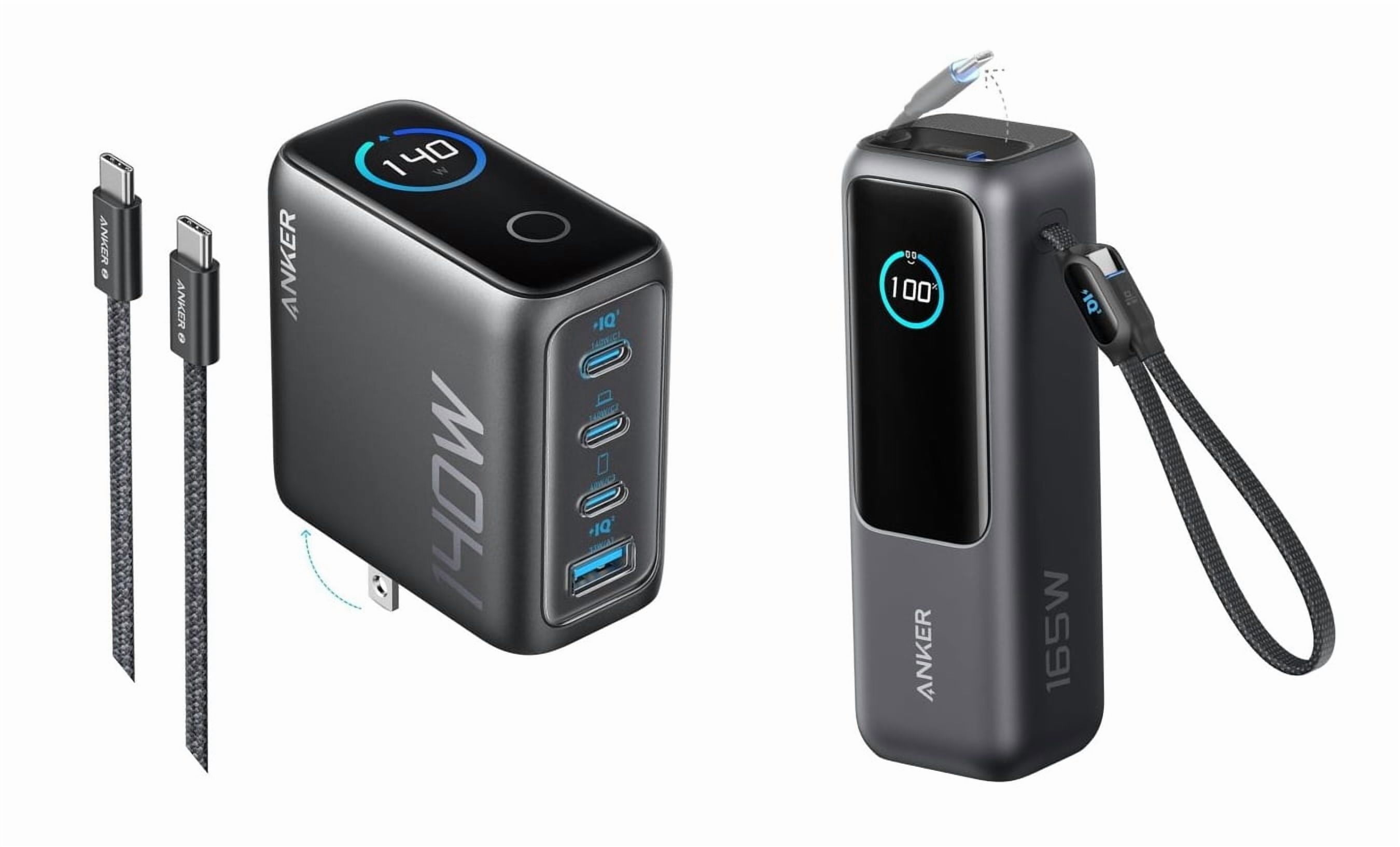 【2025/5/8新作】Anker Charger (140W 4 Ports) Anker unveils innovative 140W 4-port charger with a display